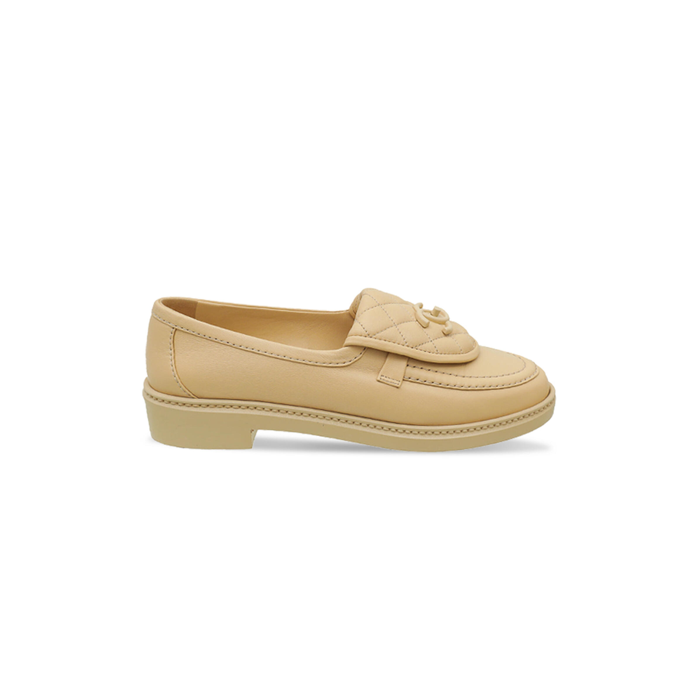 Ch**el quilted leather cc turnlock loafers